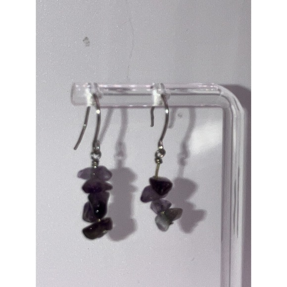 Amethyst Chips Wrap Around Wire Bracelet & Earrings! - Picture 6 of 10
